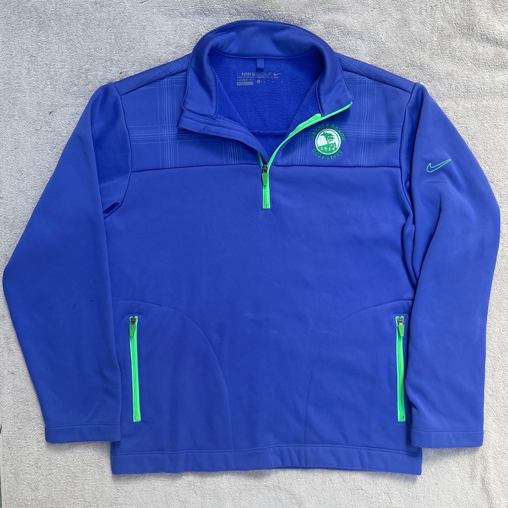 Nike Golf kids Purple Fleece quarter zip Pebble Beach Golf Links Medium Sport